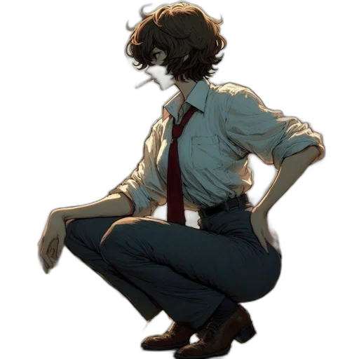 staff, jacket, creature, dress transparent PNG cut-out