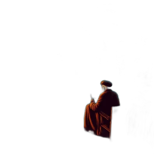 jacket, hat, staff, furniture transparent PNG cut-out