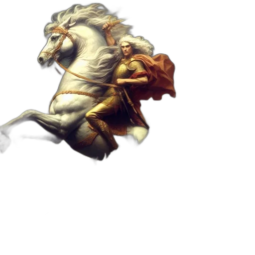 dragon, sword, crown, staff transparent PNG cut-out