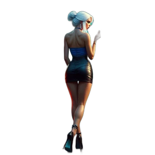 dress, staff, hat, concept art transparent PNG cut-out