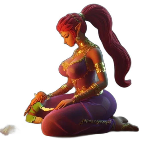 concept art, fantasy art, pixel art, 3d render transparent PNG cut-out