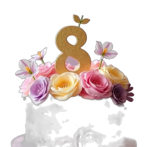 crown, jewelry, flower, staff transparent PNG cut-out