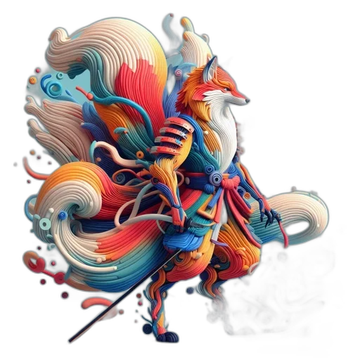 dragon, staff, sword, mask transparent PNG cut-out