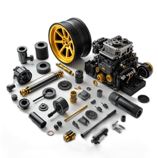 car, collection, various, parts transparent PNG cut-out