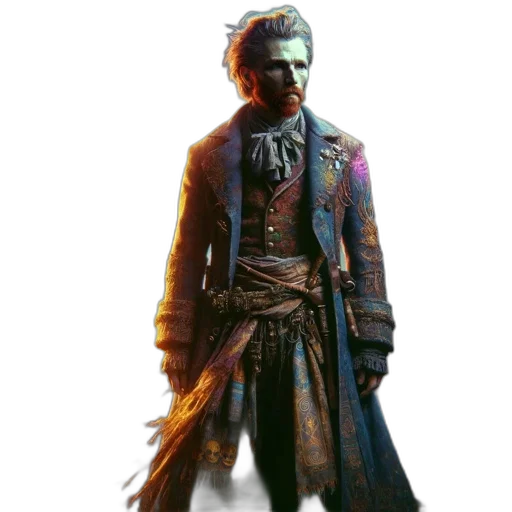 jacket, staff, weapon, sword transparent PNG cut-out
