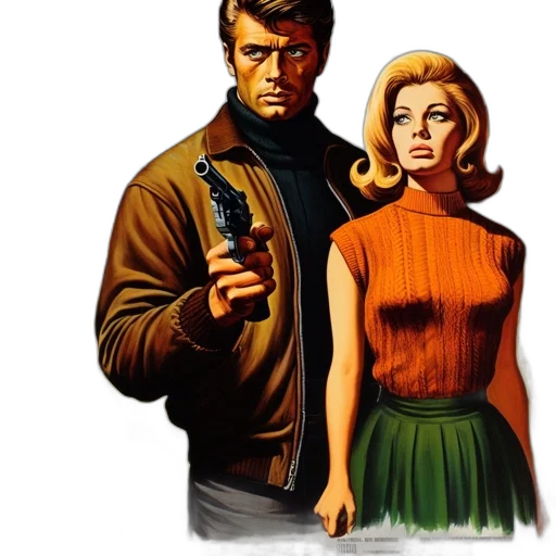 weapon, jacket, comic book art, concept art transparent PNG cut-out