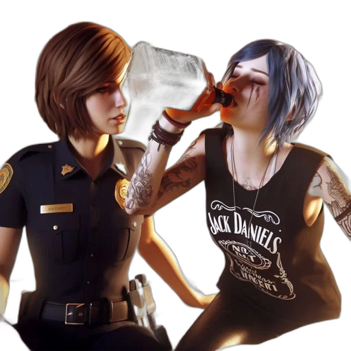 concept art, photorealistic, cyberpunk, fantasy art transparent PNG cut-out