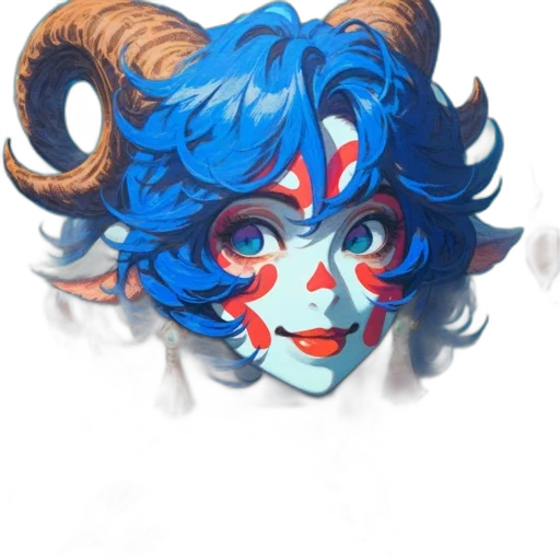 mask, face, creature, crown transparent PNG cut-out