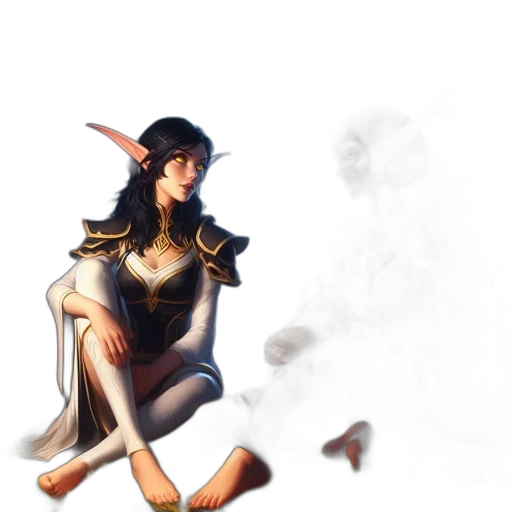dragon, staff, dress, sword transparent PNG cut-out