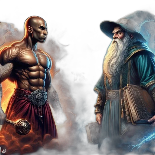 fantasy art, concept art, comic book art, photorealistic transparent PNG cut-out