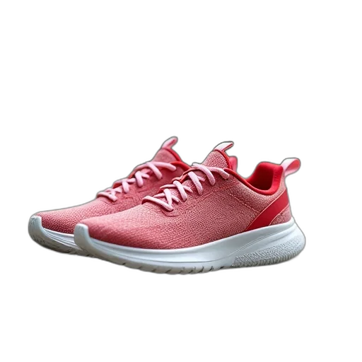 shoes, 3d render, red, pair transparent PNG cut-out