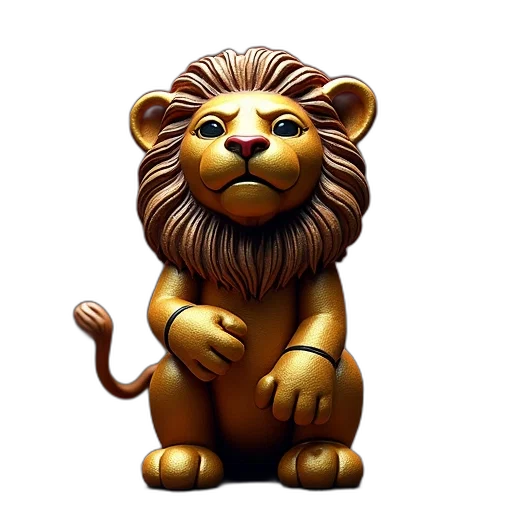 crown, animal, 3d render, photorealistic transparent PNG cut-out