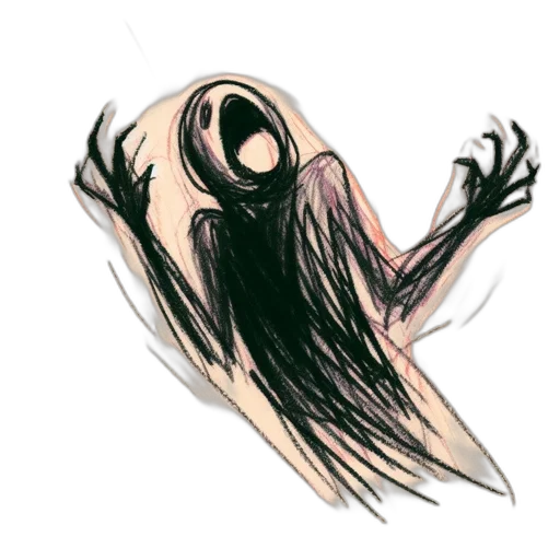creature, mask, hair, face transparent PNG cut-out