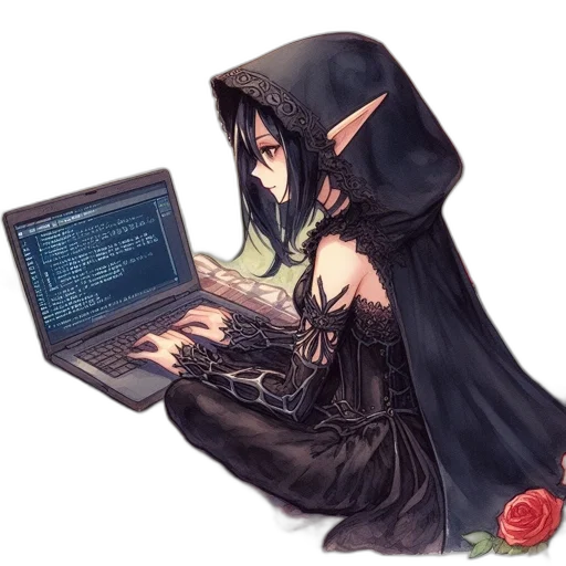 staff, fantasy art, cyberpunk, pixel art transparent PNG cut-out
