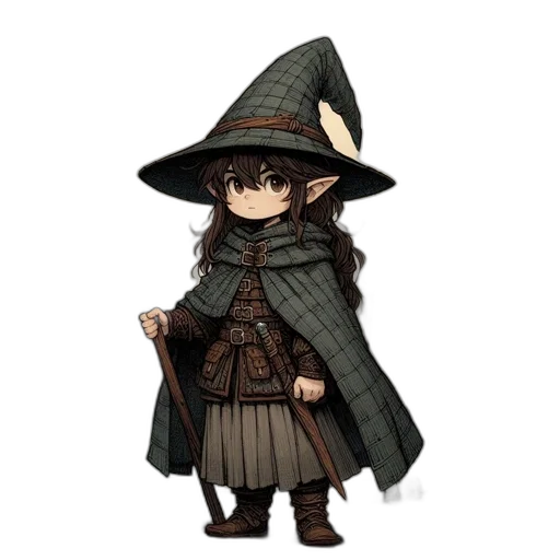 staff, hat, dragon, weapon transparent PNG cut-out