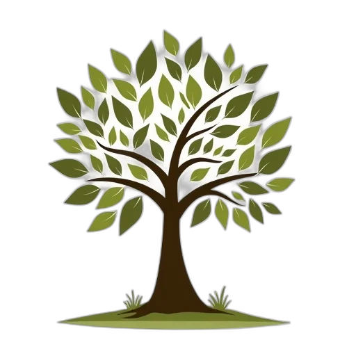 tree, earth tones, green, family transparent PNG cut-out