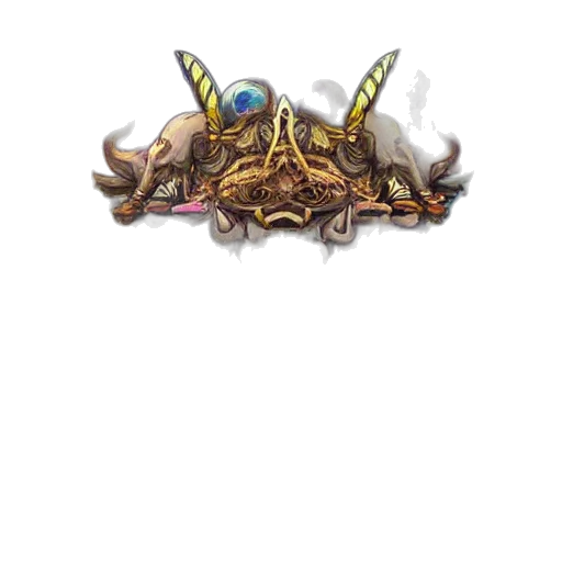 dragon, crown, staff, weapon transparent PNG cut-out