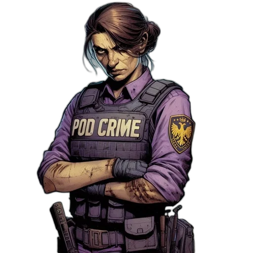 staff, weapon, jacket, comic book art transparent PNG cut-out