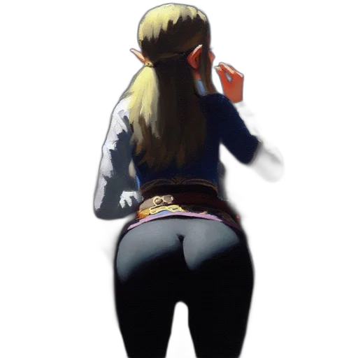 weapon, jacket, staff, anime transparent PNG cut-out