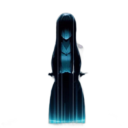 dress, hair, robot, creature transparent PNG cut-out
