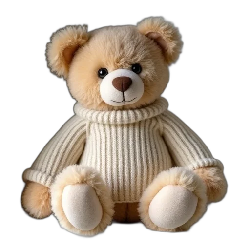3d render, photorealistic, teddy, bear transparent PNG cut-out