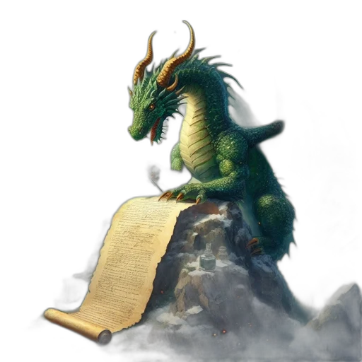 dragon, staff, creature, sword transparent PNG cut-out