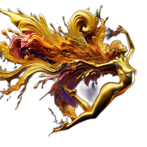 dragon, hair, weapon, mask transparent PNG cut-out