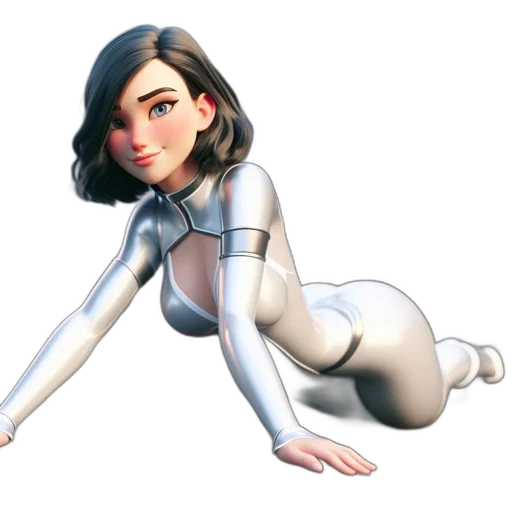 robot, dress, staff, creature transparent PNG cut-out