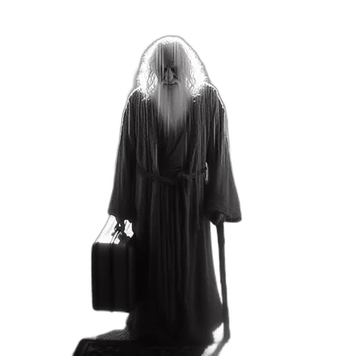 dress, hair, mask, creature transparent PNG cut-out