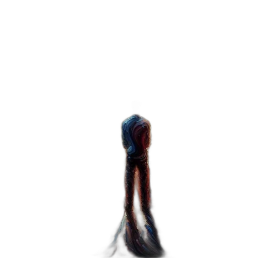 hair, staff, creature, dress transparent PNG cut-out