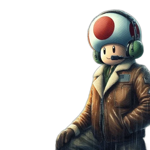 jacket, robot, hat, pixel art transparent PNG cut-out