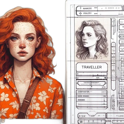 dress, jacket, concept art, comic book art transparent PNG cut-out