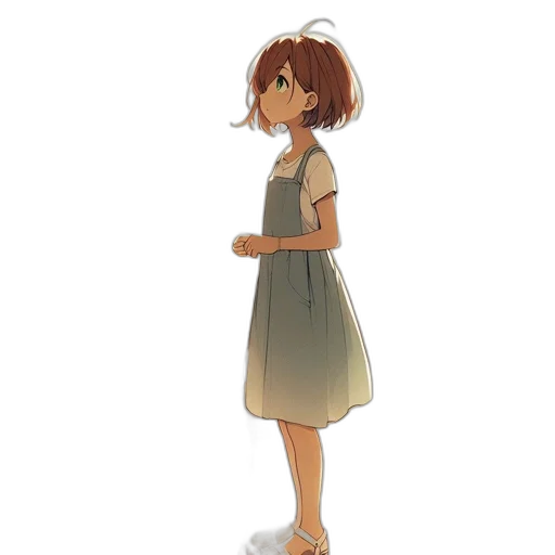 dress, staff, creature, jacket transparent PNG cut-out