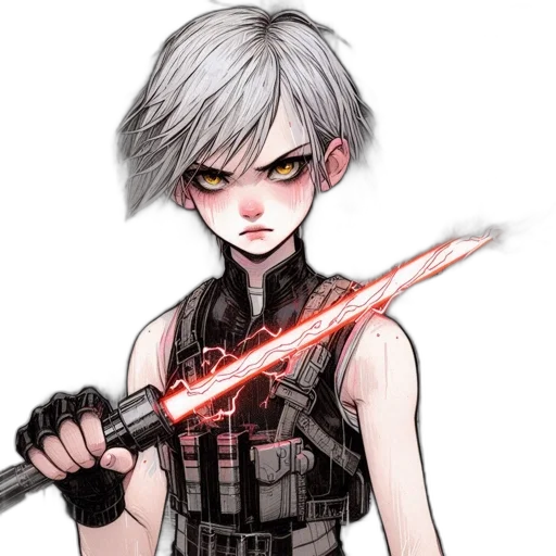 weapon, staff, sword, creature transparent PNG cut-out