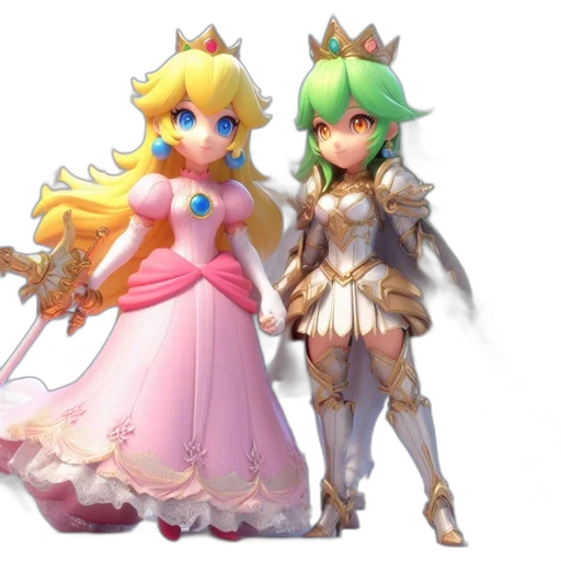 crown, dress, 3d render, concept art transparent PNG cut-out
