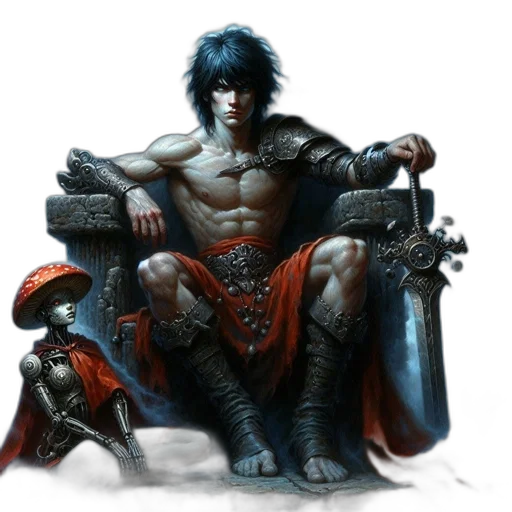 sword, fantasy art, concept art, comic book art transparent PNG cut-out