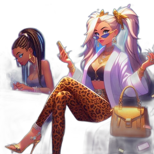 concept art, fantasy art, comic book art, anime transparent PNG cut-out