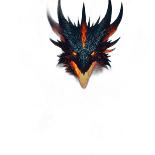 dragon, mask, crown, creature transparent PNG cut-out