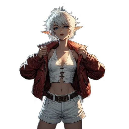jacket, dress, staff, face transparent PNG cut-out