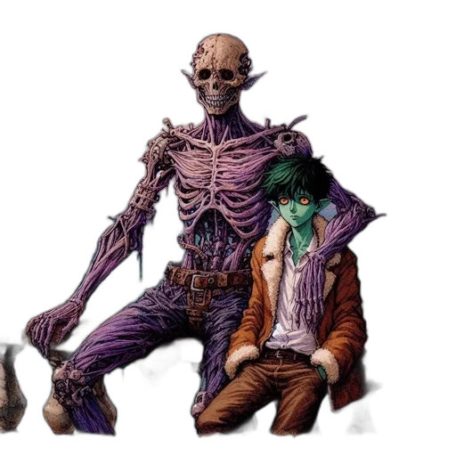 concept art, comic book art, fantasy art, cyberpunk transparent PNG cut-out