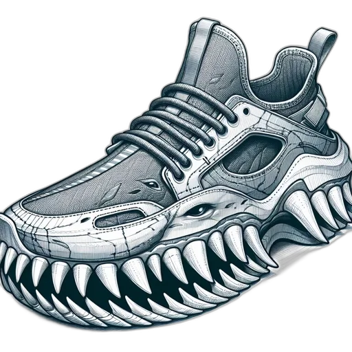 shoes, photorealistic, 3d render, concept art transparent PNG cut-out