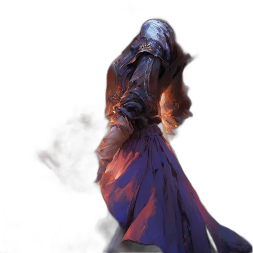 dress, mask, staff, sword transparent PNG cut-out