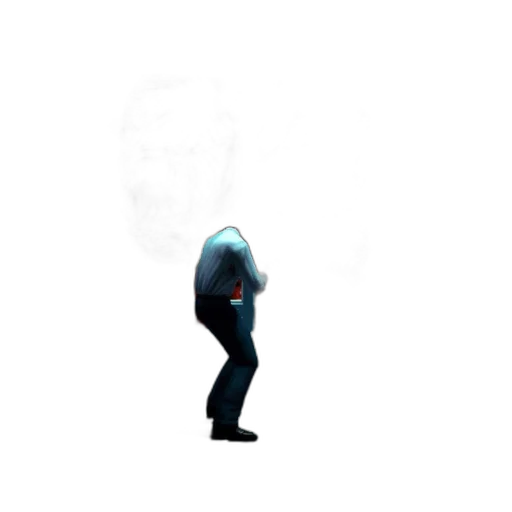 jacket, robot, staff, creature transparent PNG cut-out