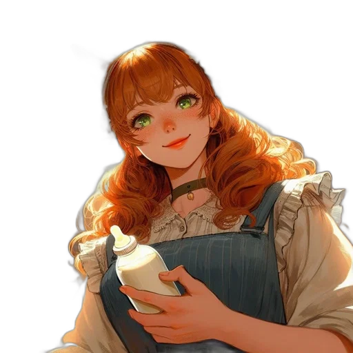 dress, staff, face, food transparent PNG cut-out