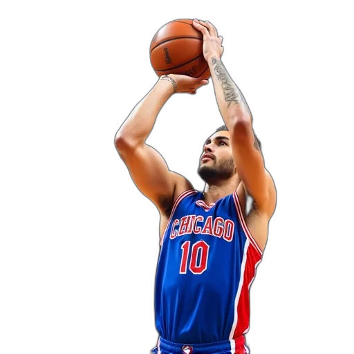 young, man, blue, basketball transparent PNG cut-out