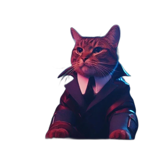 jacket, staff, animal, creature transparent PNG cut-out