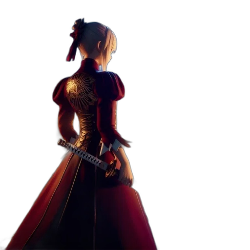 sword, dress, weapon, staff transparent PNG cut-out