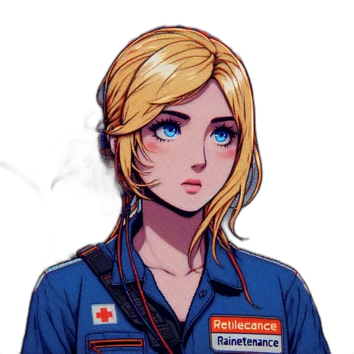 staff, face, jacket, robot transparent PNG cut-out