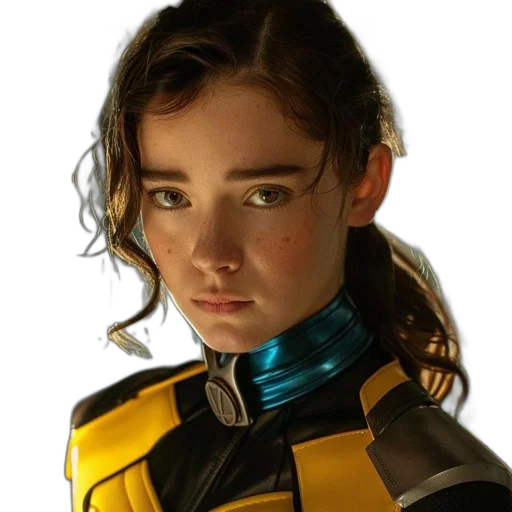 face, robot, comic book art, concept art transparent PNG cut-out