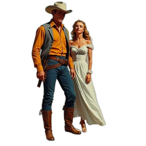 dress, hat, jacket, concept art transparent PNG cut-out